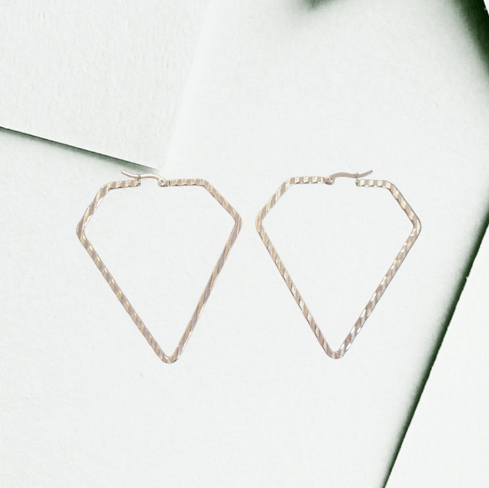 WOMEN'S STAINLESS STEEL EARRINGS SILVER